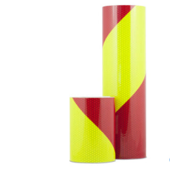 ORAFOL V98 Chevrons pré-fabriqué Rouge/Lime