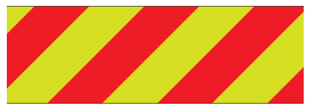 ORAFOL V98 Chevrons pré-fabriqué Rouge/Lime